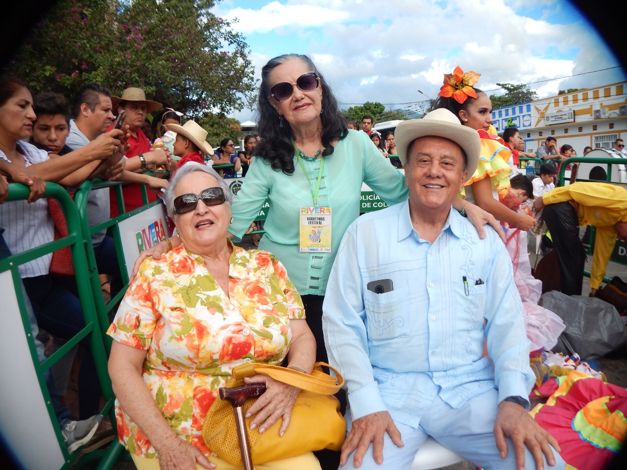 Flor María Andrade, Teo Bahamón y Fabio Plazas.